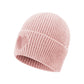 Damen Strickmütze mit Herzdetail rosa