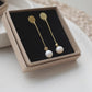 Damen Ohrhänger 'DORO' gold/pearl