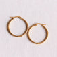 Damen Creolen 'Hoops Basic' gold 30mm