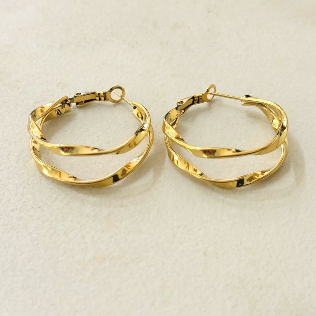 Damen Ohrringe Creolen 'Botan' gold