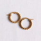 Damen Ohrringe Creolen 'Balls' 20 mm gold