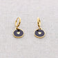 Damen Ohrringe Creolen mit Charms im Herzdesign