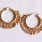 Damen Ohrring mit Kugelkette gold