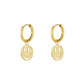 Damen Ohrringe 'Smileys' gold