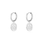 Damen Ohrringe 'Smileys' silber