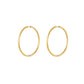 Damen Ohrringe Creolen mittel gold