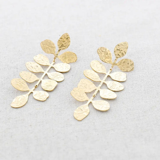 Damen Ohrringe Hänger 'Hojitas' gold
