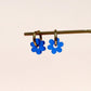 Damen Ohrringe Hoops Blaue Margarite