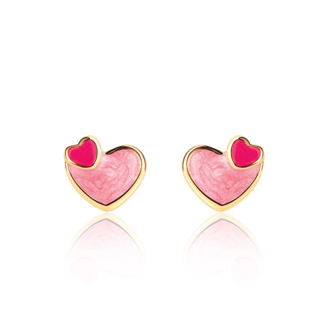 Ohrstecker für Kinder '2 Hearts'