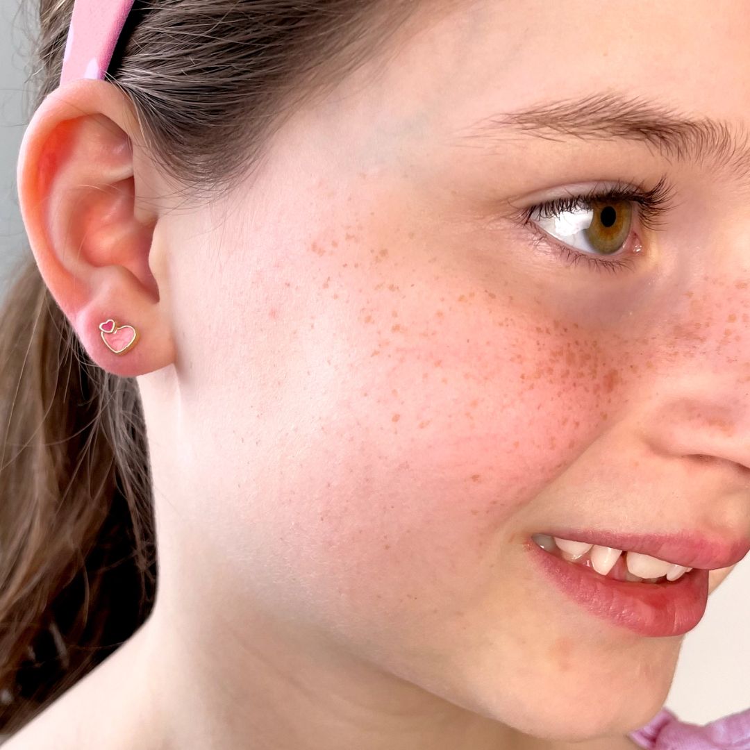 Ohrstecker für Kinder '2 Hearts'