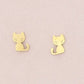 Damen Ohrringe Stecker 'Kitten' gold