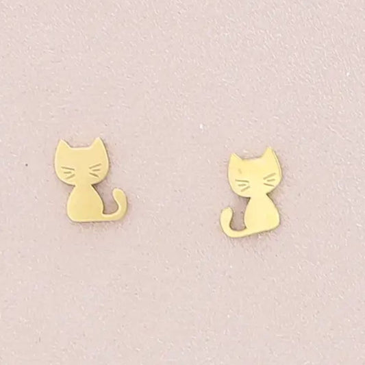 Damen Ohrringe Stecker 'Kitten' gold