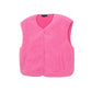 Damen Sherpa Weste pink