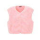 Damen Sherpa Weste rosa