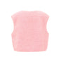 Damen Sherpa Weste rosa