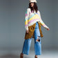 Damen Pullover 'Colorblock Abstrakt' gestreift pastell