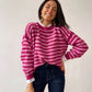 Damen Pullover 'Pia' fuchsia rosa