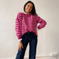 Damen Pullover 'Pia' fuchsia rosa