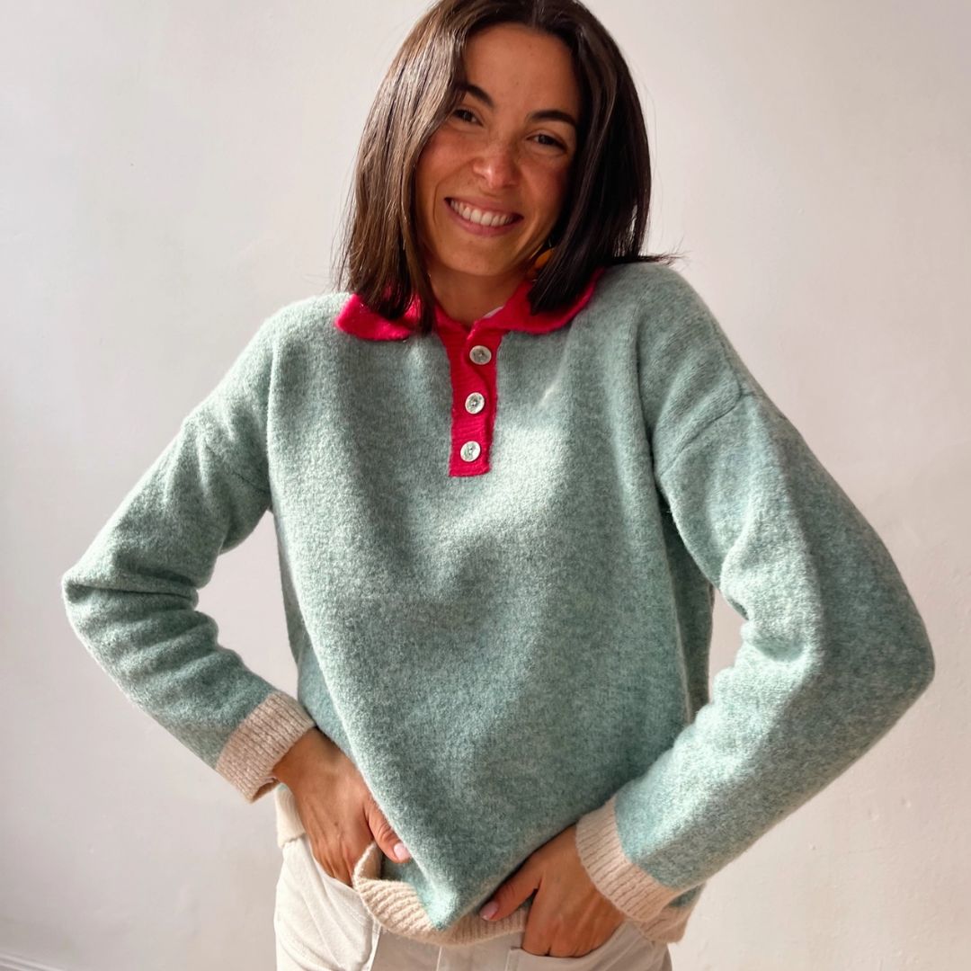 Damen Pullover 'Sienna' wassergrün