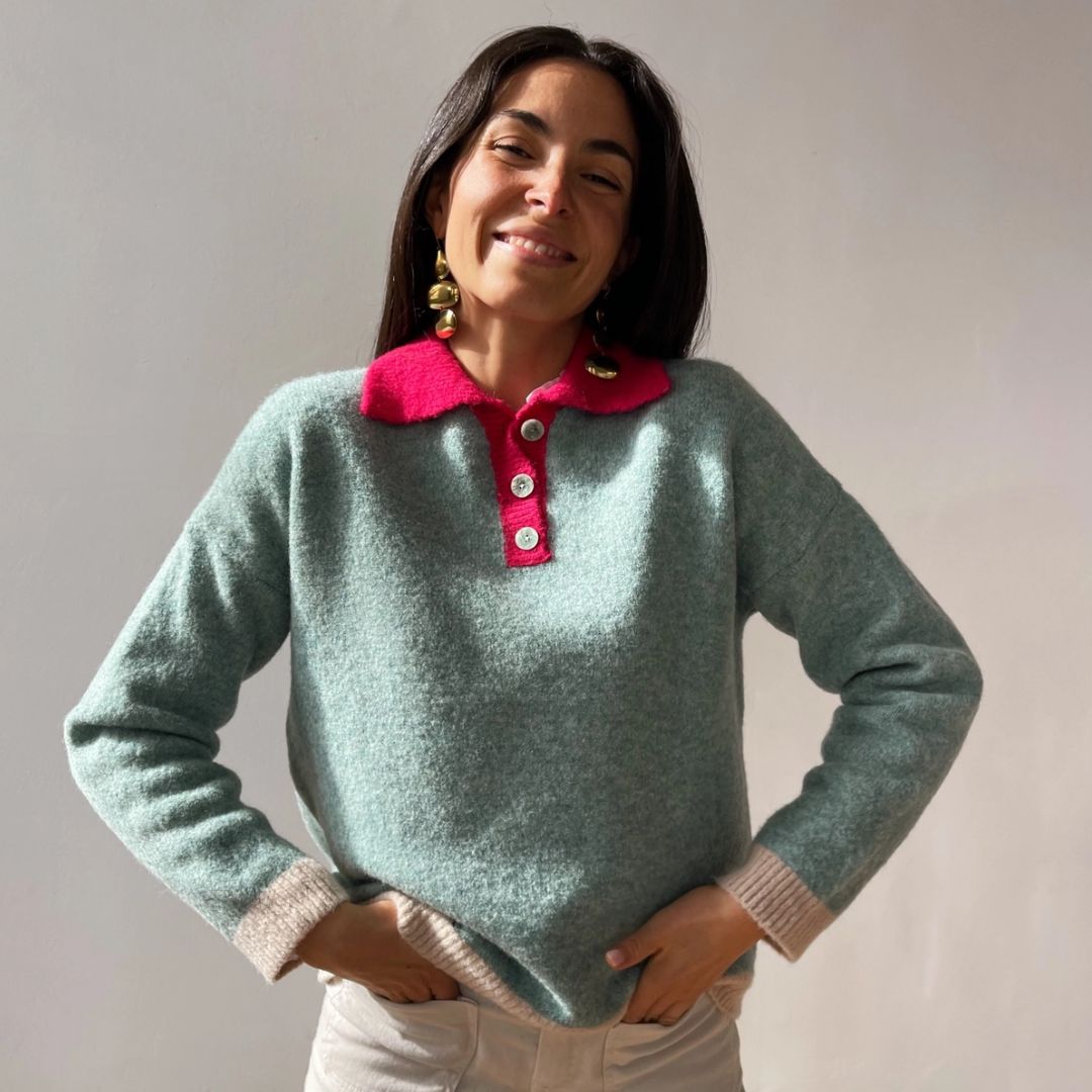 Damen Pullover 'Sienna' wassergrün