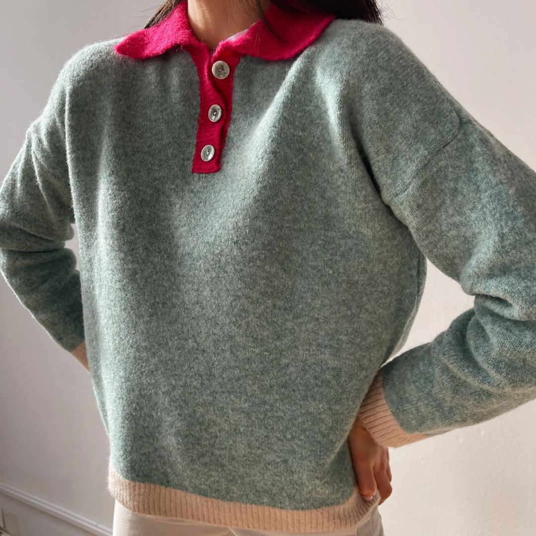 Damen Pullover 'Sienna' wassergrün