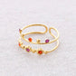 Damen Ring 'Double Jewels' gold