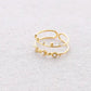 Damen Ring 'Double Jewels' gold/weiß