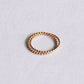 Doppelter gepunkteter Ring aus Edelstahl