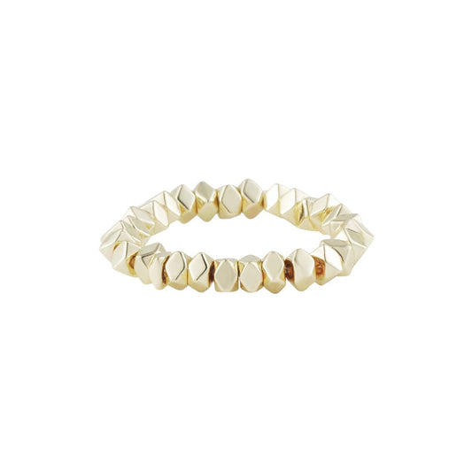 Elastischer Damen Ring  gold 'Structure'