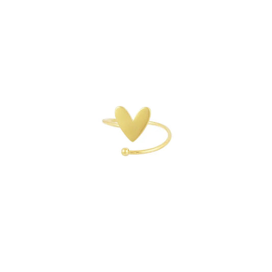 Ring mit Herz "Love" *3 gold verdreht