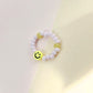 STUDIO LIV /  Damen Ring 'POLLY' mit Smiley rosa