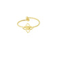 Damen Ring 'Flower Structure' gold