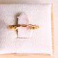 Damen Ring minimalistisch geflochten gold
