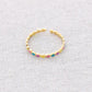 Damen Ring offen 'Shapes' gold/mehrfarbig