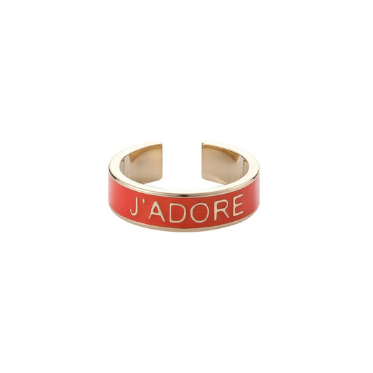 Damen Ring offen mit Schriftzug 'J'adore'