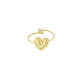 Ring mit Herz "Love *2" gold