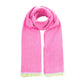 Farbenfroher Damen Schal mit Streifen pink