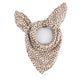 Damen Schaltuch aus Musselin 'Bianca Leopard Greige' 110x110