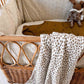 Damen Schaltuch aus Musselin 'Bianca Leopard Greige' 110x110