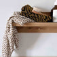 Damen Schaltuch aus Musselin 'Bianca Leopard Greige' 110x110