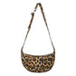 Damen Crossover Schultertasche klein leopardenmuster