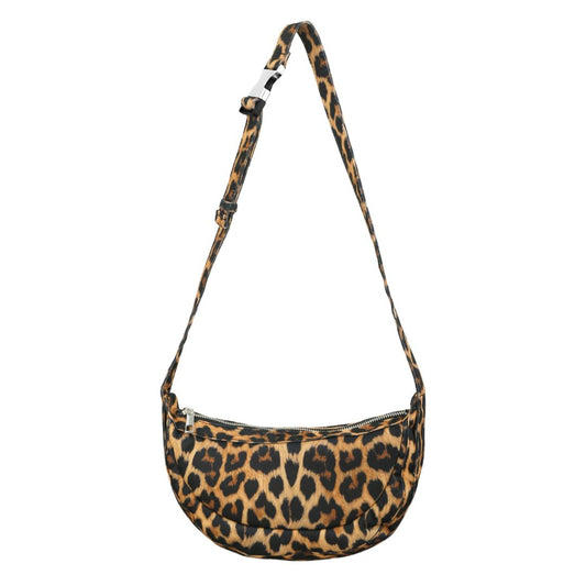 Damen Crossover Schultertasche klein leopardenmuster