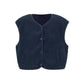Damen Sherpa Weste navy blue