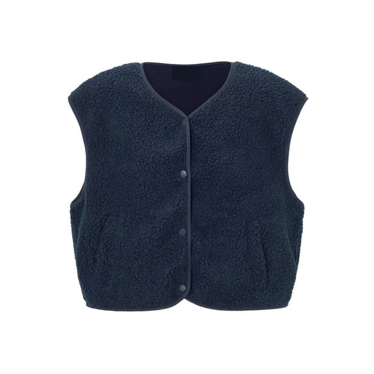 Damen Sherpa Weste navy blue
