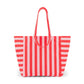 Elisa Shopper Tasche Streifen tomate/candy pink