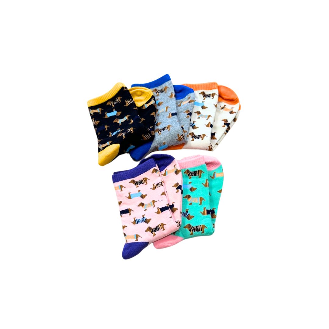 Damen Socken Dackel