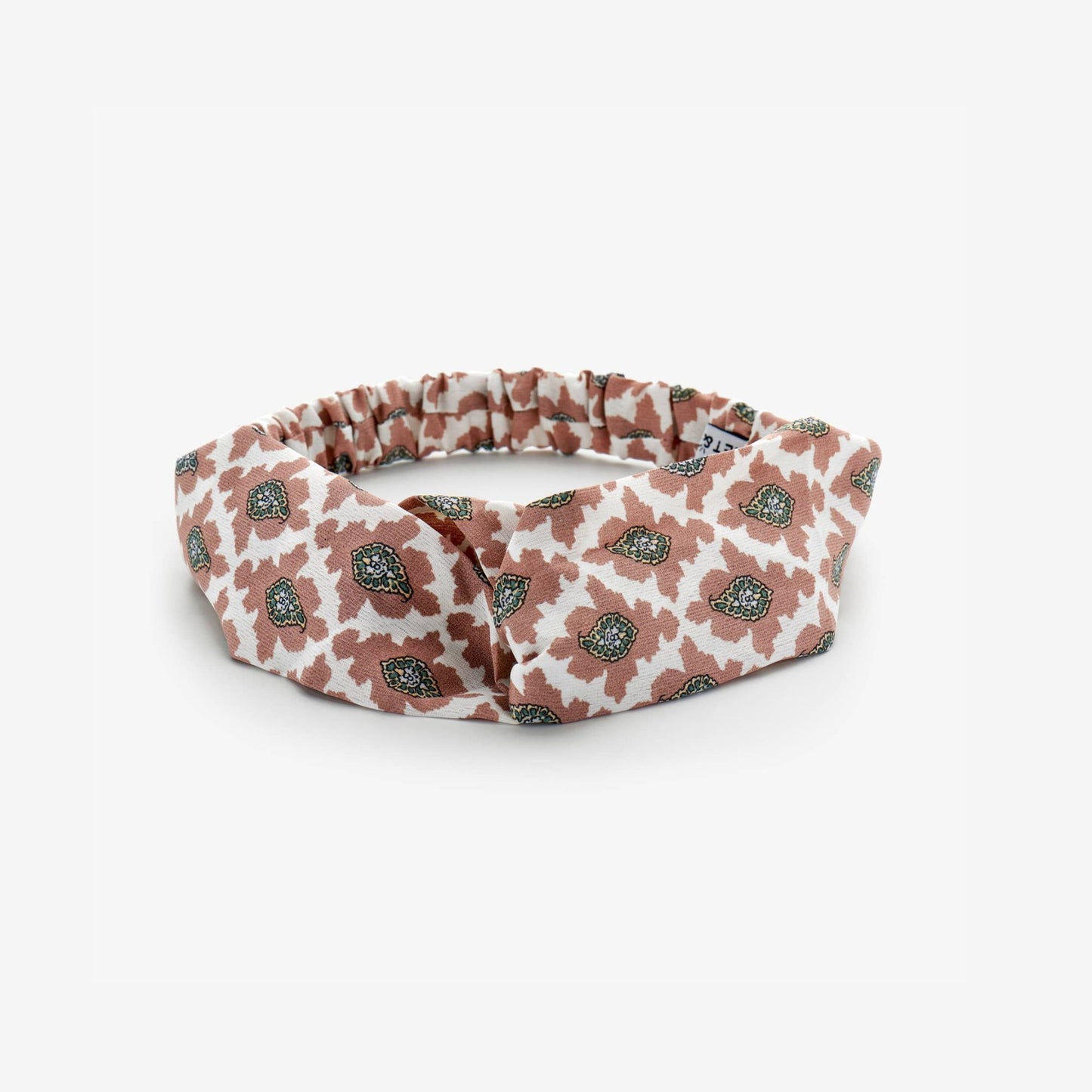 Damen Haarband Twist Paisley pink