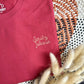 Besticktes Damen-T-Shirt 'Spritz please' beere