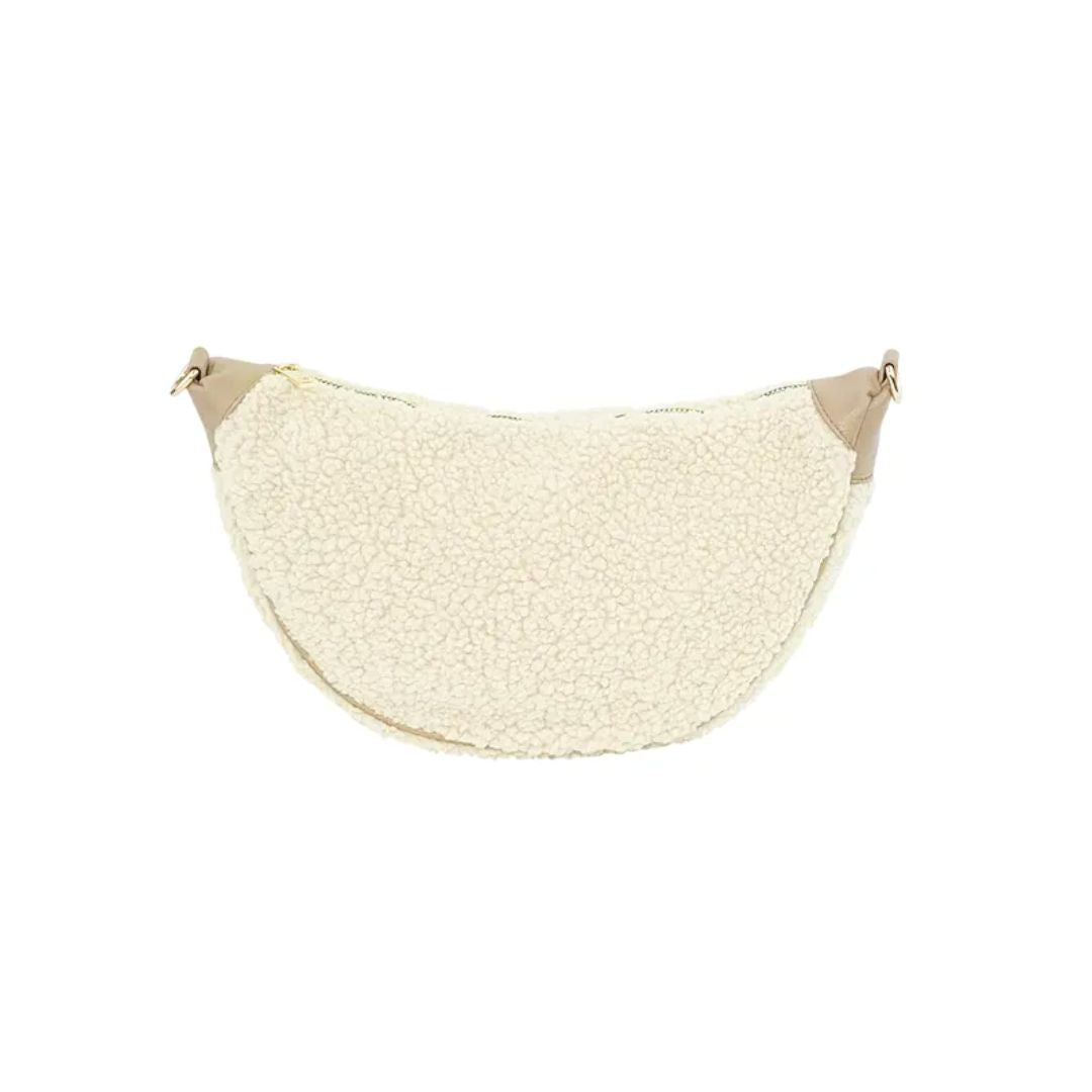 Damen Tasche 'Fluffy Teddy Bag beige'