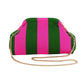 Damen Tasche 'Stripes' pink/grün